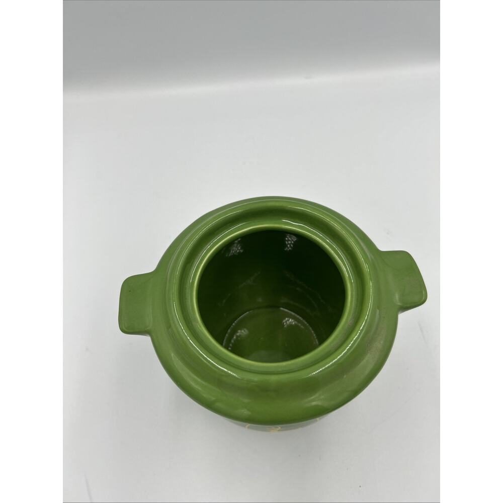 John Deere Green Ceramic Cookie Jar Canister w Lid Licensed Deer Logo - Picture 6 of 8